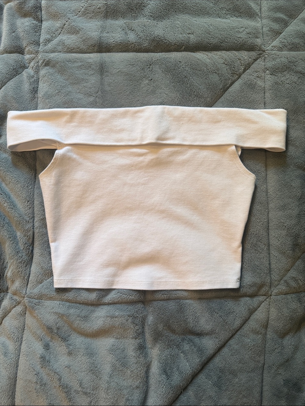Altar'd State White Off-Shoulder Crop Top